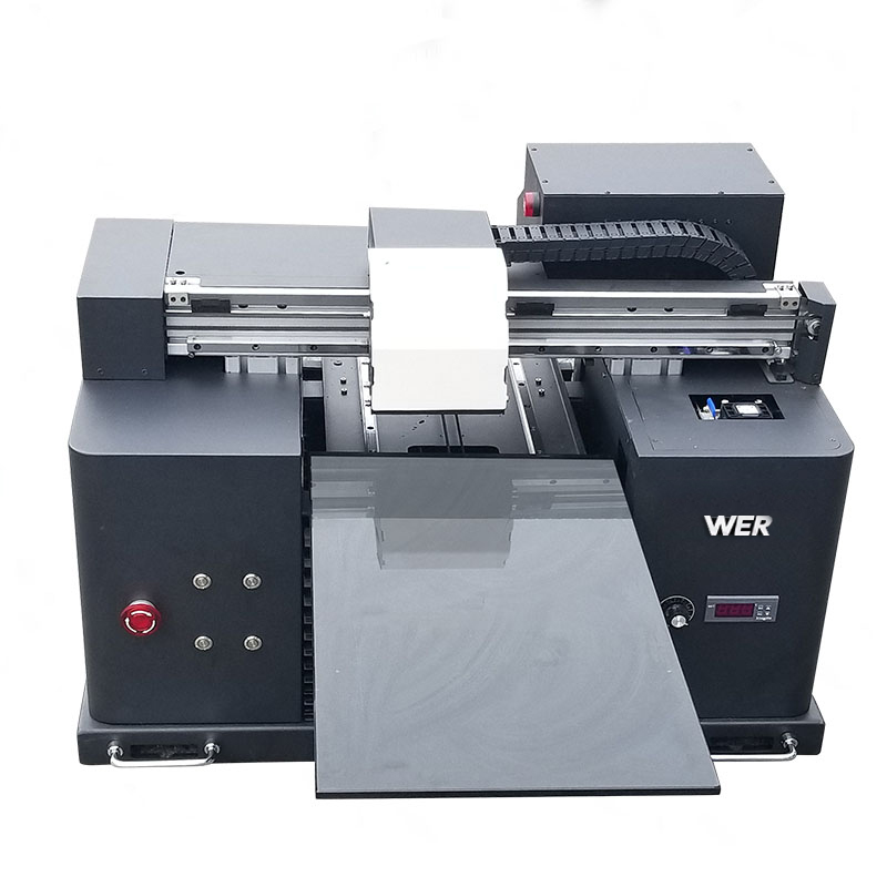 2017 barata màquina d'escriptori de mida A4 uv led impressora digital plana WER-E1080UV