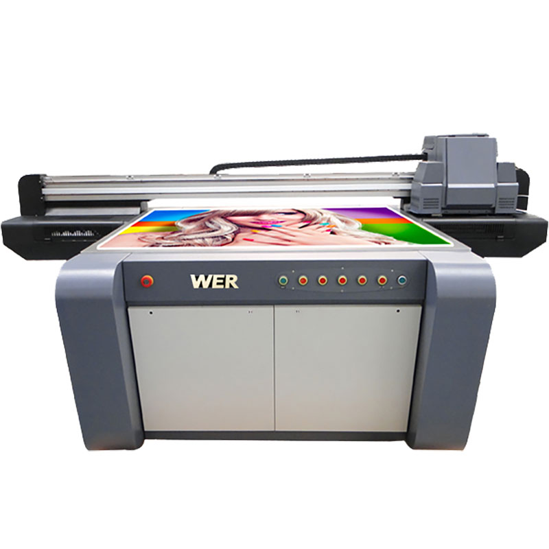 Impresora digital acrílica impresora UV de cama plana WER-EF1310UV