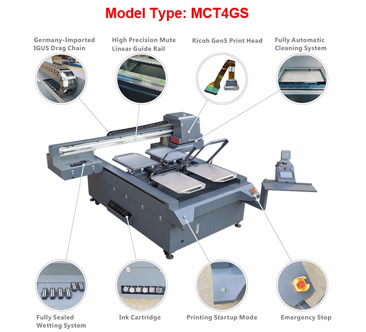 imprimante numérique directe à plat jet d'encre textile uv imprimante DTG