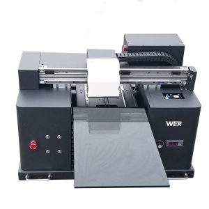 Impresora de cama plana UV de tamaño A3 para impresión de metal de aluminio WER-E1080UV